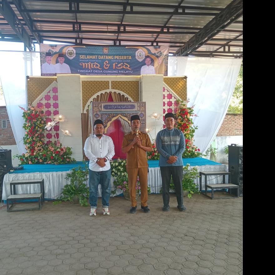 MTQ Tingkat Desa Gunung Melayu Resmi Dibuka oleh Camat Rahuning
